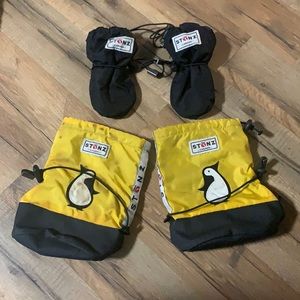 Stonz boots and mittens